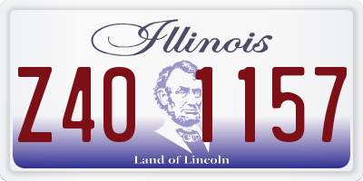 IL license plate Z401157