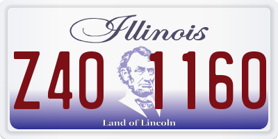 IL license plate Z401160