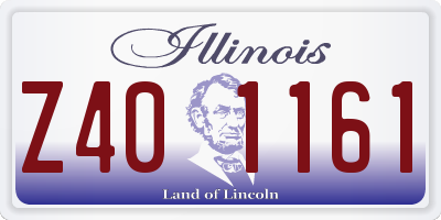 IL license plate Z401161