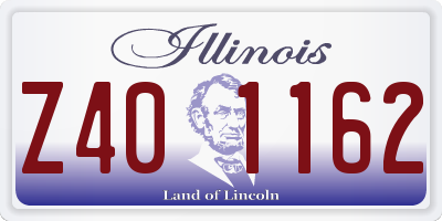 IL license plate Z401162