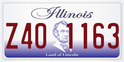 IL license plate Z401163