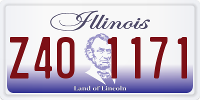 IL license plate Z401171
