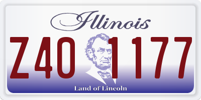 IL license plate Z401177