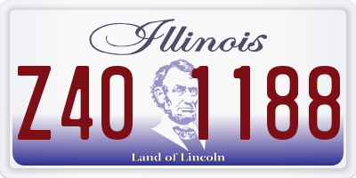 IL license plate Z401188
