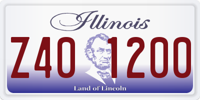 IL license plate Z401200
