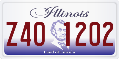 IL license plate Z401202