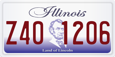 IL license plate Z401206
