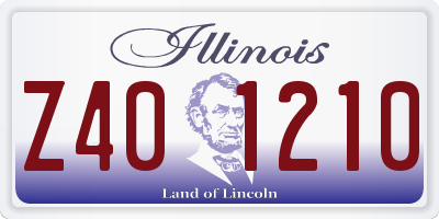 IL license plate Z401210