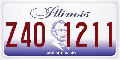 IL license plate Z401211