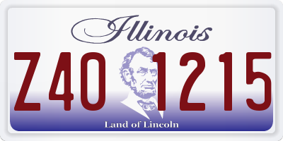 IL license plate Z401215