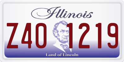IL license plate Z401219