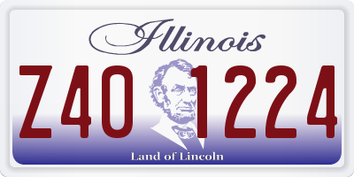 IL license plate Z401224
