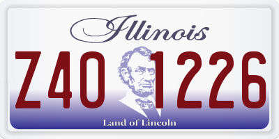 IL license plate Z401226