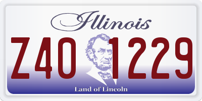 IL license plate Z401229
