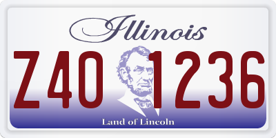 IL license plate Z401236