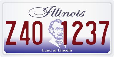 IL license plate Z401237