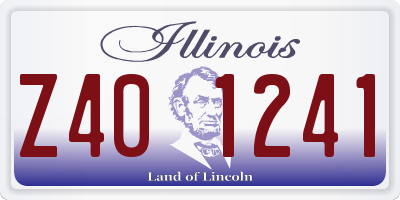 IL license plate Z401241