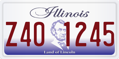 IL license plate Z401245