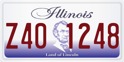 IL license plate Z401248