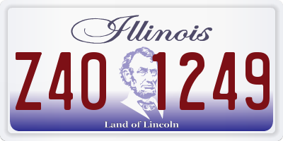 IL license plate Z401249
