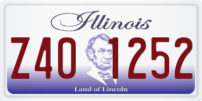 IL license plate Z401252
