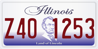 IL license plate Z401253