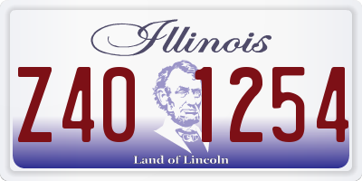 IL license plate Z401254