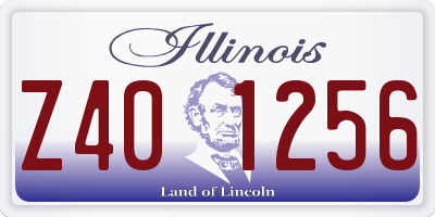 IL license plate Z401256