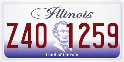 IL license plate Z401259