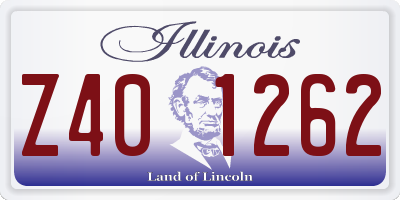 IL license plate Z401262