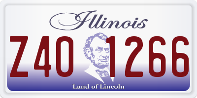 IL license plate Z401266
