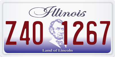 IL license plate Z401267