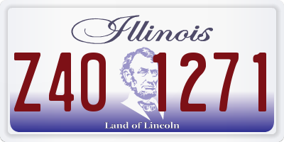 IL license plate Z401271