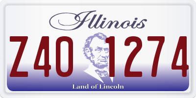 IL license plate Z401274