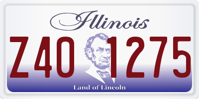 IL license plate Z401275
