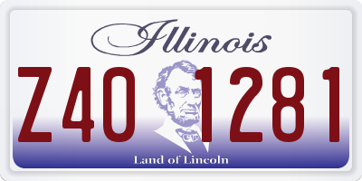IL license plate Z401281