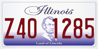 IL license plate Z401285