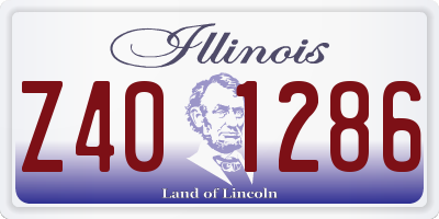 IL license plate Z401286