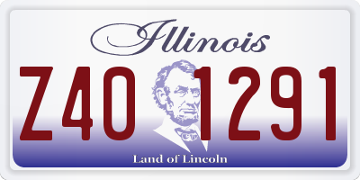 IL license plate Z401291