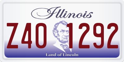IL license plate Z401292