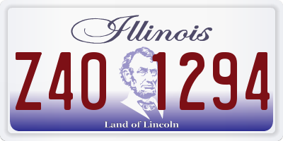 IL license plate Z401294