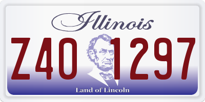 IL license plate Z401297