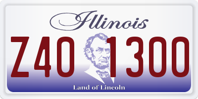 IL license plate Z401300