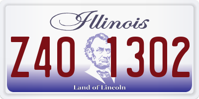 IL license plate Z401302