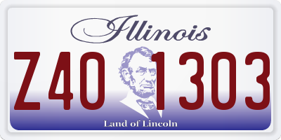 IL license plate Z401303