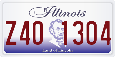 IL license plate Z401304
