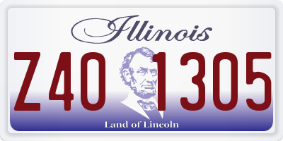 IL license plate Z401305