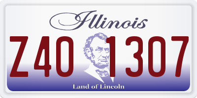IL license plate Z401307