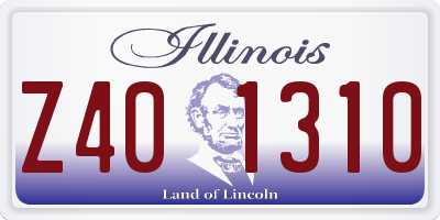 IL license plate Z401310