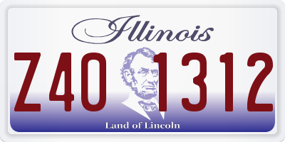 IL license plate Z401312